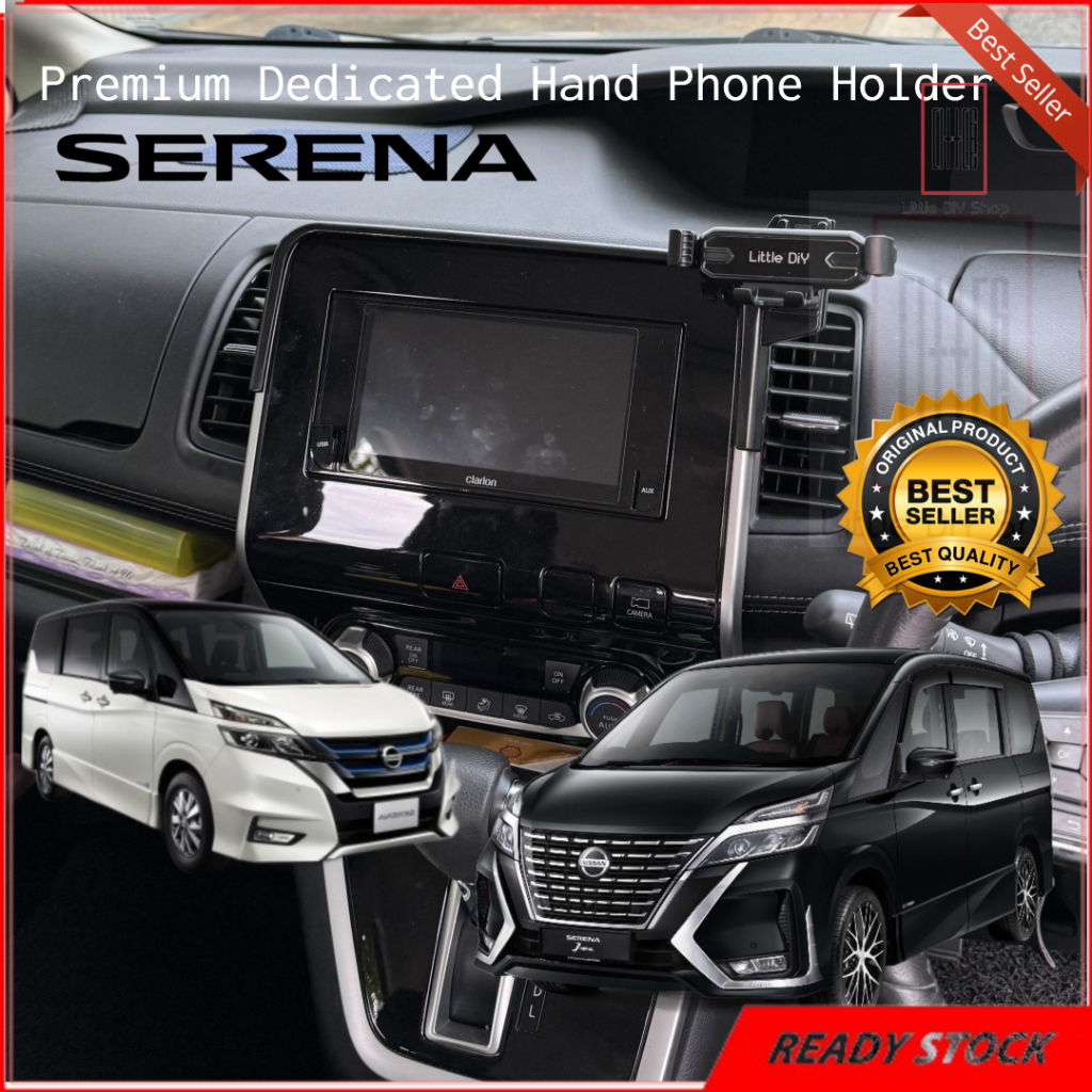 ที่วางโทรศัพท์มือถือ Nissan Serena C27 C27 FL ใหม่พร้อมตัวยึดเฉพาะ 2018 - ปัจจุบัน