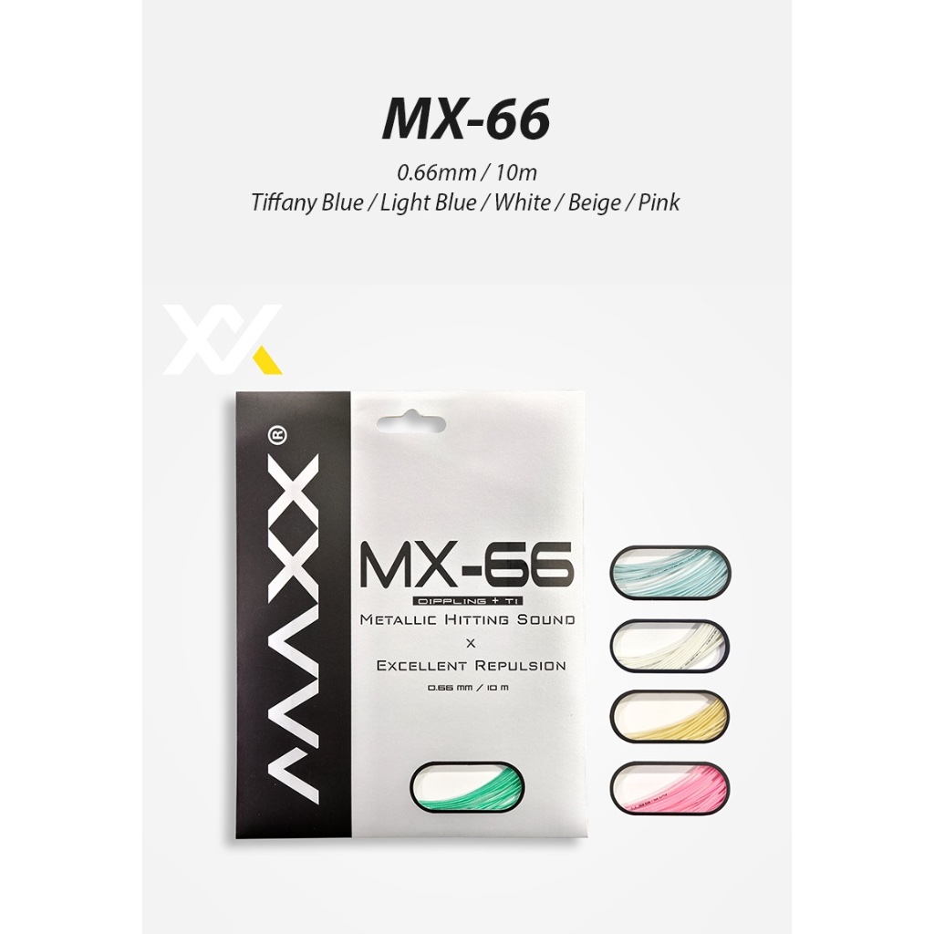 Mxx MX-66 (0.66mm) สายแบดมินตันมืออาชีพ คุณภาพ JP