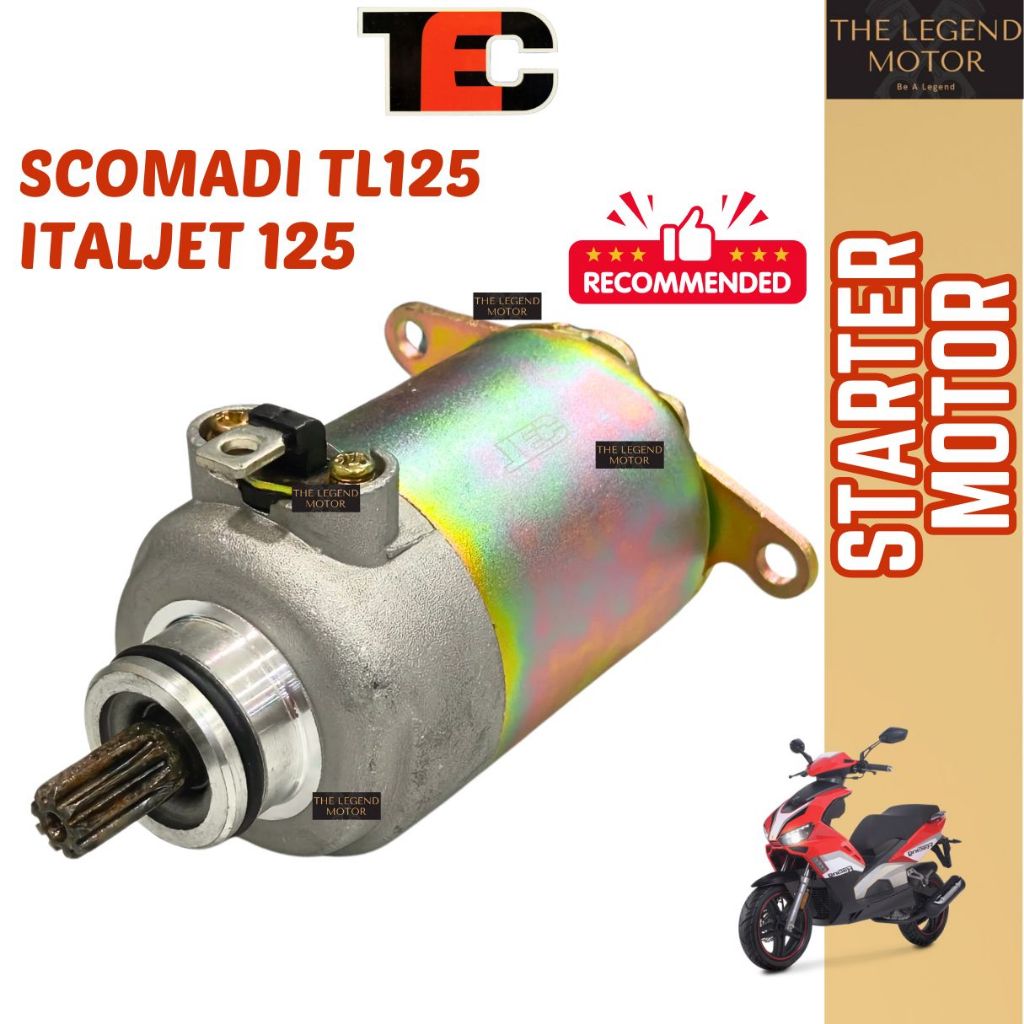 ITALJET 125 SCOMADI TL125 TL มอเตอร์สตาร์ท Assy Stator Startor Start Moto Stater เครื่องยนต์ไฟฟ้า En
