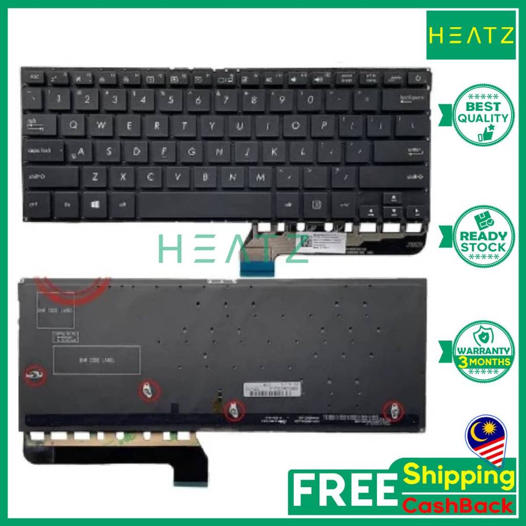 ASUS ZENBOOK UX430 UX430U UX430UA UX430UN UX430UQ UX430UAR แป้นพิมพ์แล็ปท็อป