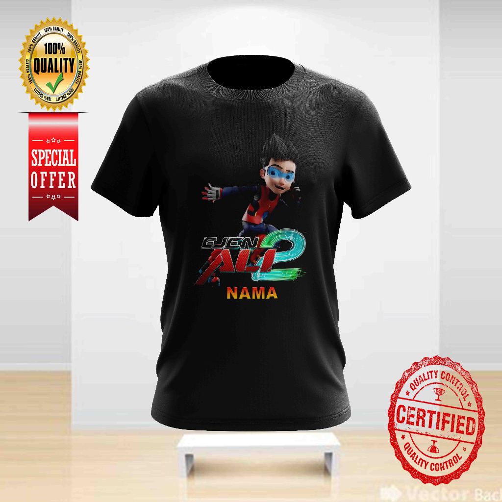 EJEN ALI THE MOVIE 2 พร้อมการออกแบบ IRIS 4 สามารถเพิ่มบน NAME TSHIRT คอกลมสําหรับทั้งหมด