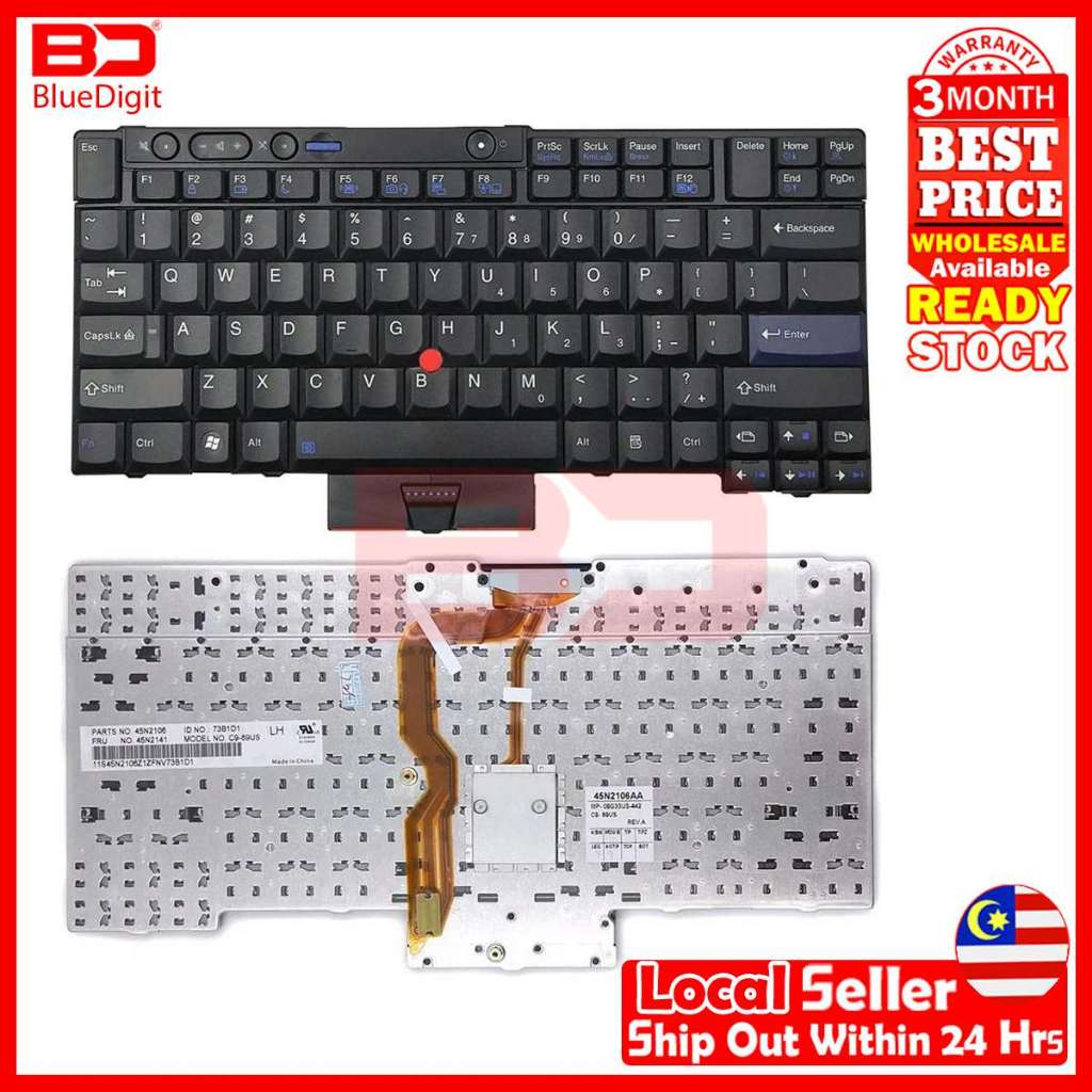 Lenovo ThinkPad T410 T420 T510 T520 W510 W520 X220.คีย์บอร์ด