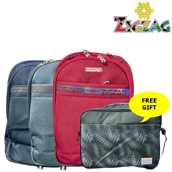 ZIGZAG 9038 Series Backcare Support Backpack (ใหม่) หรือ Beg Sekolah Jenama ZIGZAG Terbaru