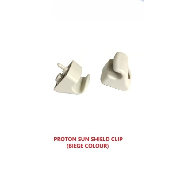 PROTON SUN SHIELD VISOR CLIP (2PCS BIEGE COLOUR)