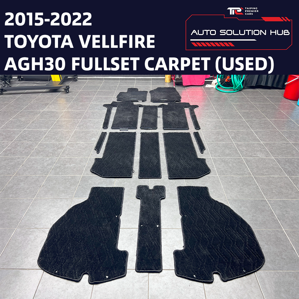2015 - 2022 Toyota Vellfire AGH30 พรมผ้า/พรมปูพื้นสําหรับ Z, ZG Spec (มือสอง) ญี่ปุ่น