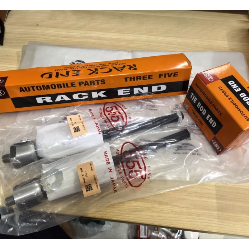 TOYOTA HILUX REVO GUN125 GUN126 2.4cc FORTUNER INNOVA 2016-22 RACK END SET 2 BIJI SANKEI 555 นําเข้า