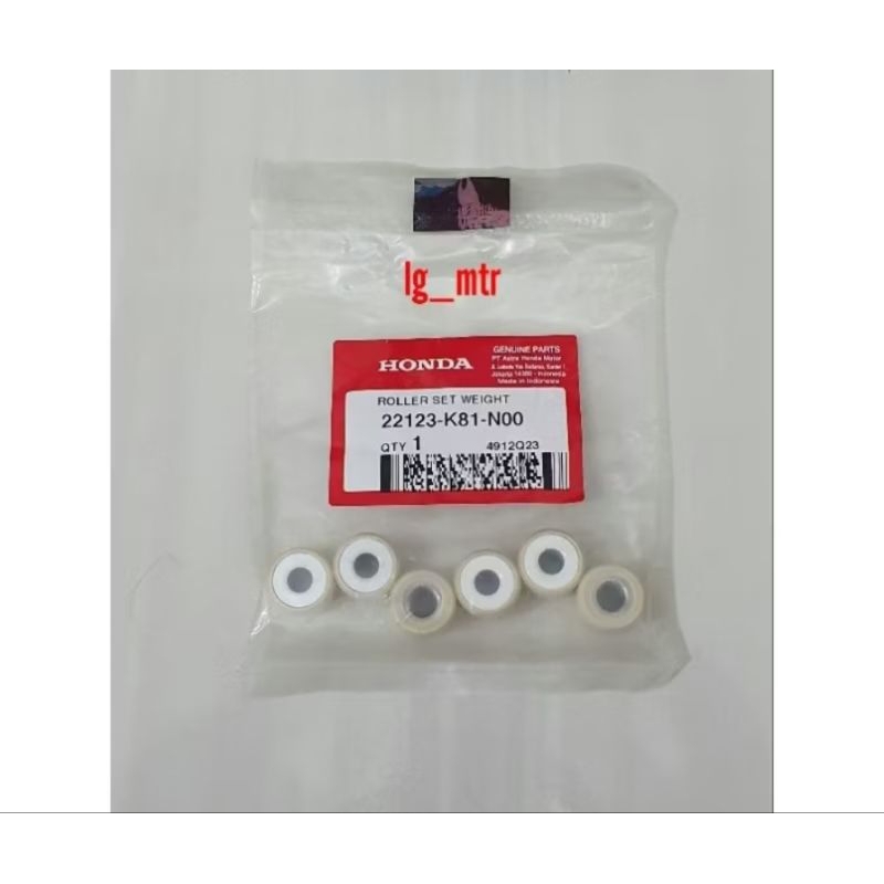 HONDA BEAT 110 / BEAT V1 V2 ROLLER PULLEY/ROLLER WEIGHT SET ROLLER FRONT PULLY 22123-K81-N00