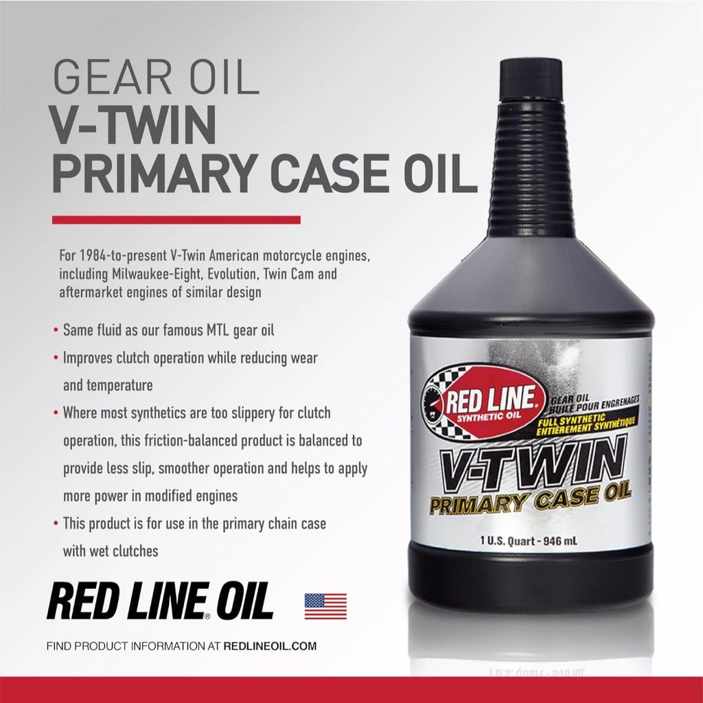 REDLINE น้ํามันเครื่องไลน์แดง MOTORCYCLE V-TWIN VTWIN TRANSMISSION (0.946 ลิตร)