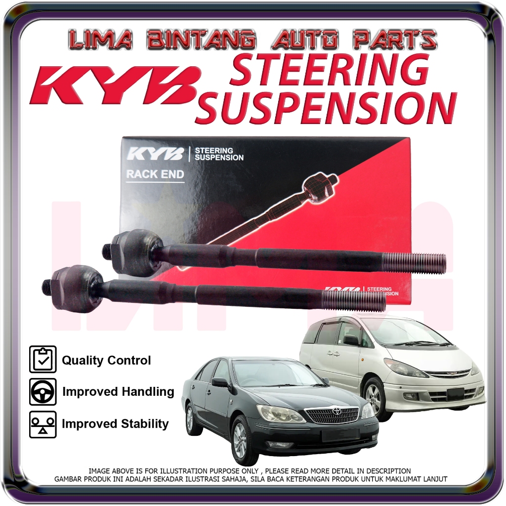 Toyota Camry ACV30 , Estima ACR30 Rack End พวงมาลัยหัวบอล Heavy Duty KAYABA KYB