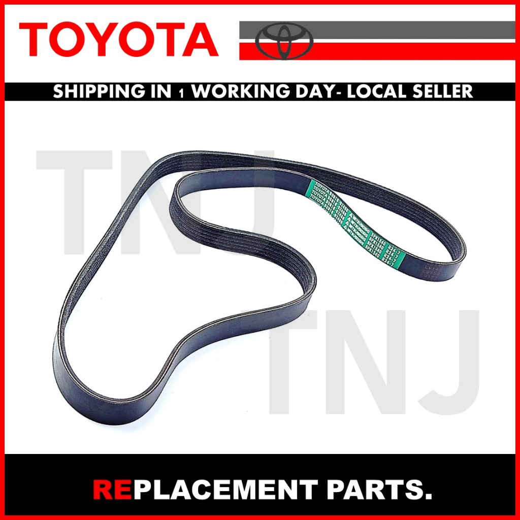 สายพานพัดลม / TOYOTA LANDCRUISER HZJ75 / RAV4 ZCA25 ZCA26 (1ZZ-FE เครื่องยนต์) ( 90916-02468 ) ( 6PK