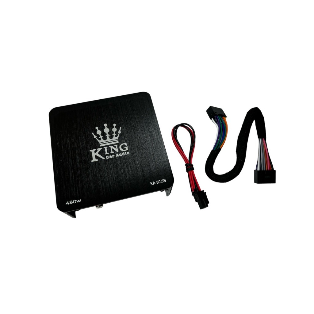 KING เครื่องเสียงรถยนต์ 480w 6-Channel DSP Power Amplifier OEM PLUG & PLAY Power Boost Amp Of Androi
