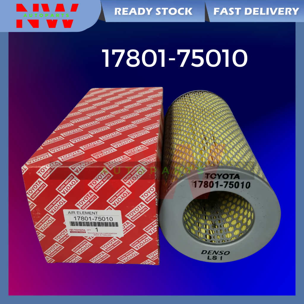 TOYOTA HIACE VAN TRH203 , RZH112 , LH174 , LH172 AIR FILTER ( 17801-75010 )