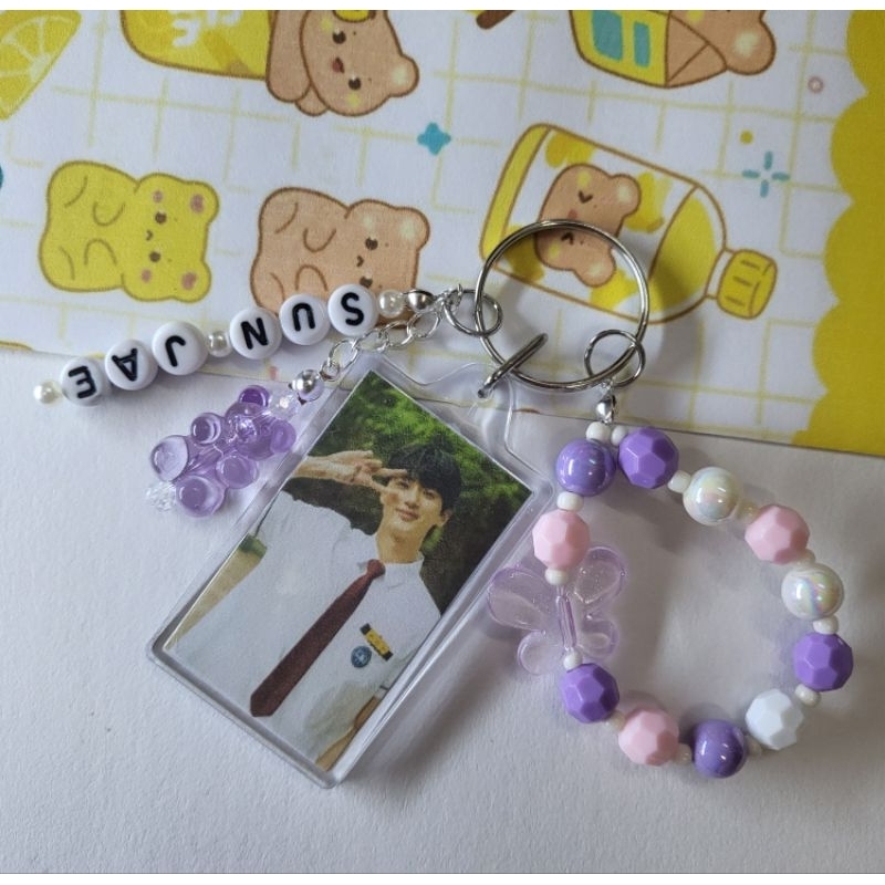 CUSTOM NAME AND PICTURE บนพวงกุญแจของคุณ KPOP IDOL KEYCHAIN BEADS KEYCHAIN