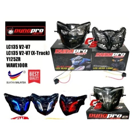 DYNOPRO ไฟหน้า LC135 V1 V2 V3 V4 V5 V6 V7 LED ไฟหน้าโคมไฟ X-TRACK LC V1-V7