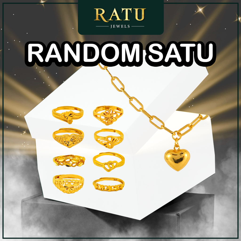 RM 1 - LIVE Sahaja (สุ่ม x 1) แหวน / สร้อยข้อมือ / สร้อยคอ เครื่องประดับชุบรายวัน