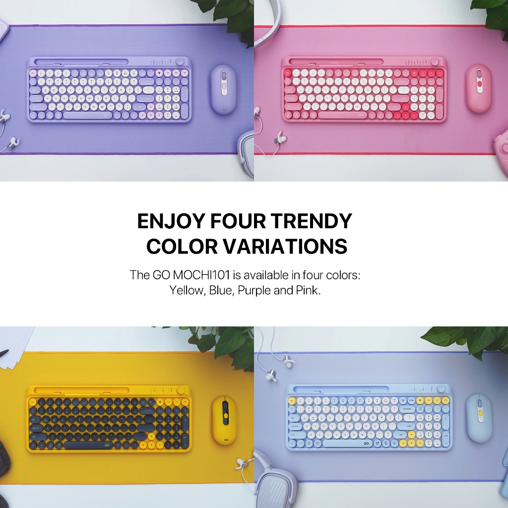 FANTECH GO MOCHI85/MOCHI101 เมาส์คีย์บอร์ดไร้สายหลายอุปกรณ์ COMBO - รูปที่ 5