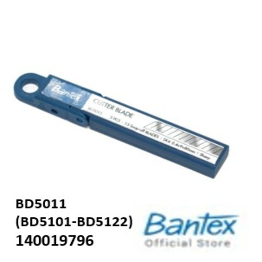 BANTEX BD5011 เครื่องตัดใบมีด-R 9MM-13B-SK4(PK5)SILVER-140019796