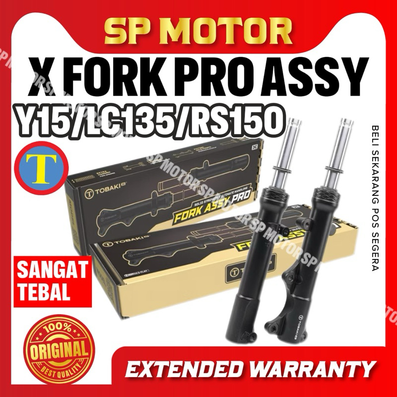 YAMAHA Y15ZR / LC135 V1-V7 / LC135 V8 FI / RS150 ด้านหน้าสําหรับK DEPAN X PRO TOBAKI SANGAT TEBAL