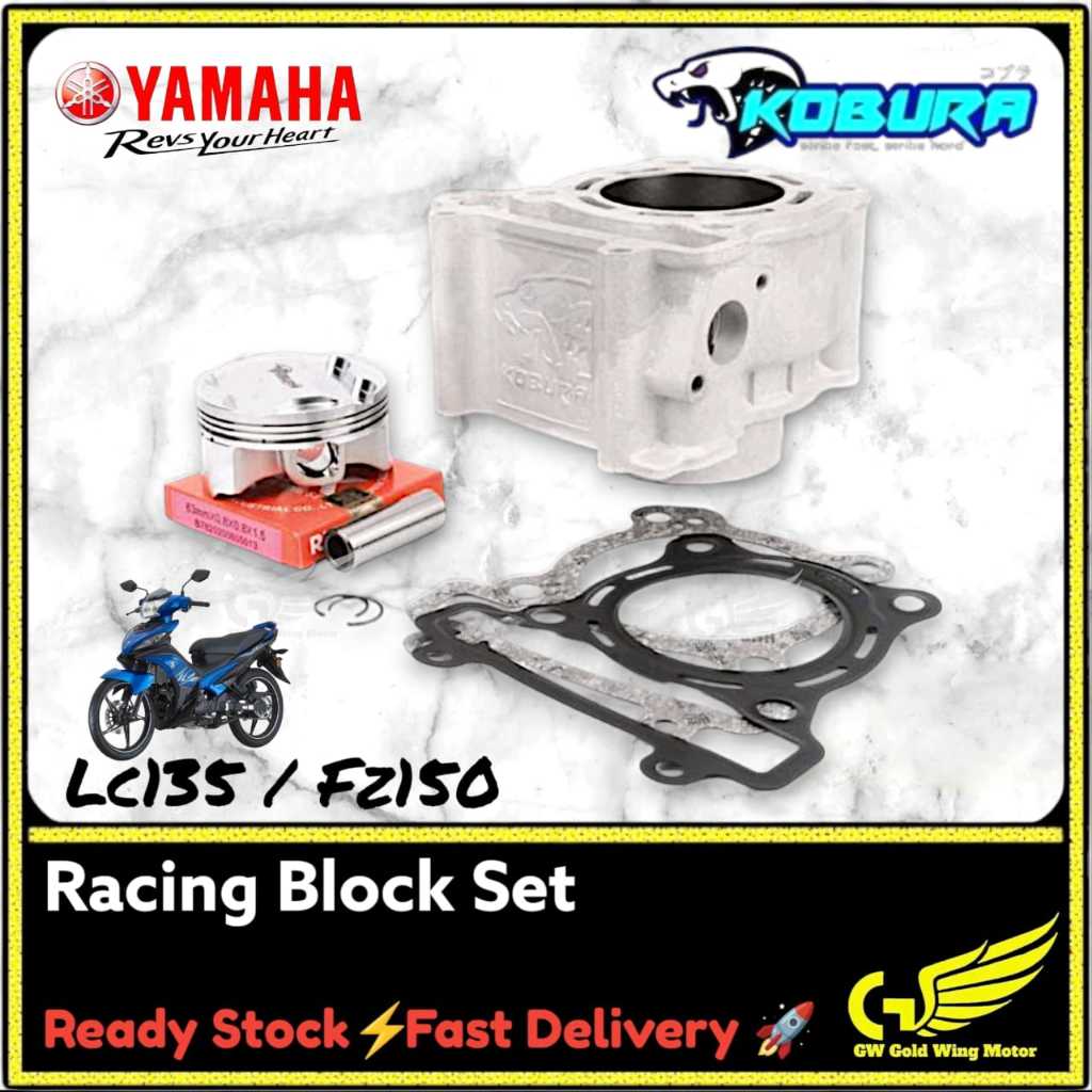 KOBURA LC135 4S 5S RACING CERAMIC BLOCK SLEEVE 29 มม.เข็มกลัดเซรามิค FORGED PISTON DOME 62 มม.63 มม.