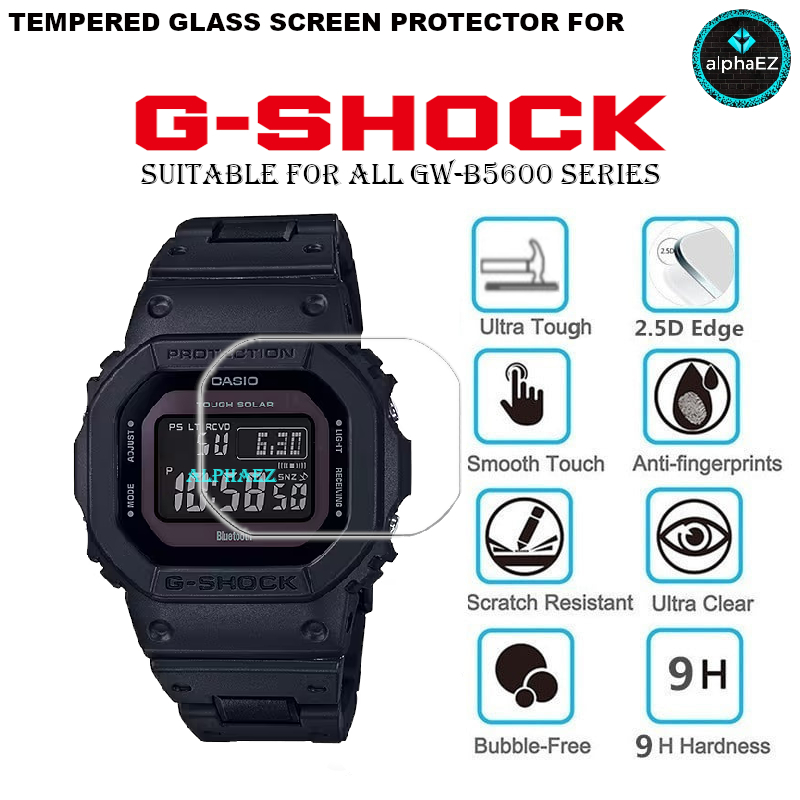 Casio G-SHOCK GW-B5600 Series 9H นาฬิกากระจกนิรภัยป้องกันหน้าจอ GWB5600 5600 GW5600 GWB-5600 ฝาครอบป