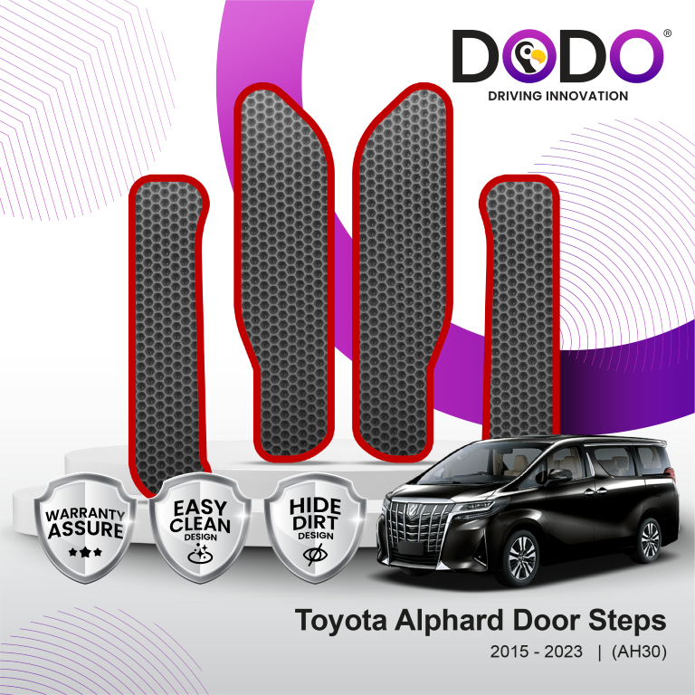 พรมปูพื้นรถยนต์ Dodo Toyota Alphard (DOOR STEP) 2015-2023 AH30