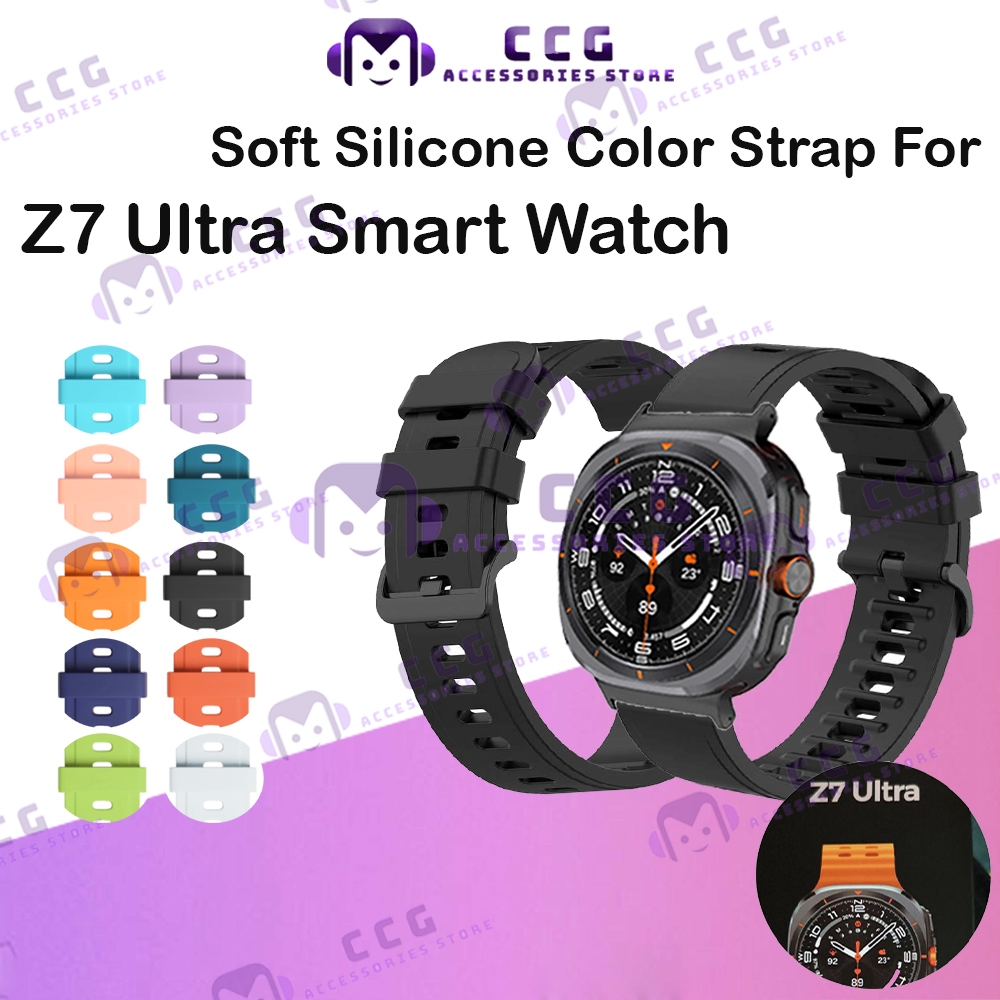 Z7 Ultra Smart Watch Soft Silicone Color Strap 22mm Z7 Watch Ultra Replacement Strap Accessories