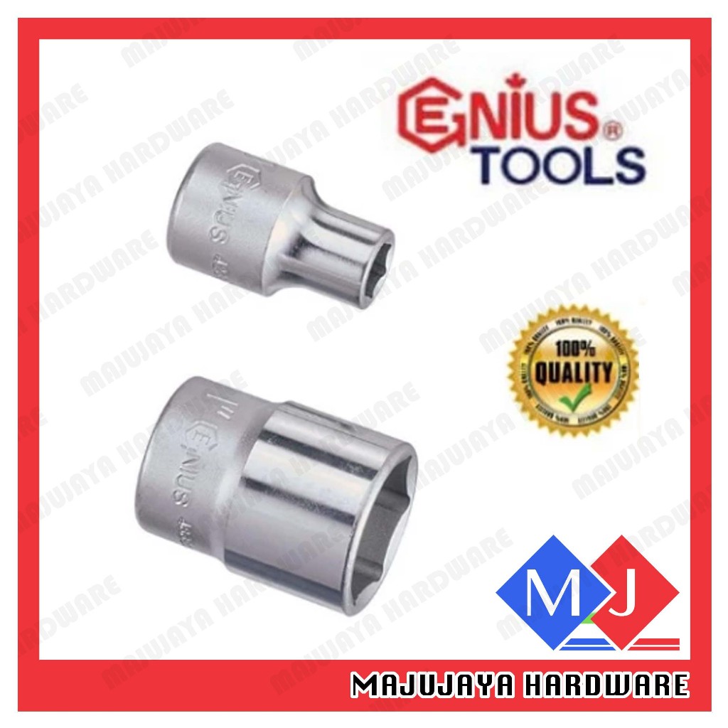 GENIUS HAND SOCKET ½" Dr. ( 6PT ) ( 12PT ) 8MM ~ 36MM
