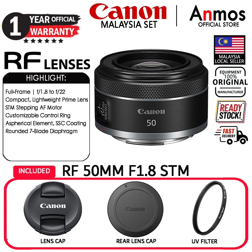 เลนส์ CANON RF 50MM F1.8 STM