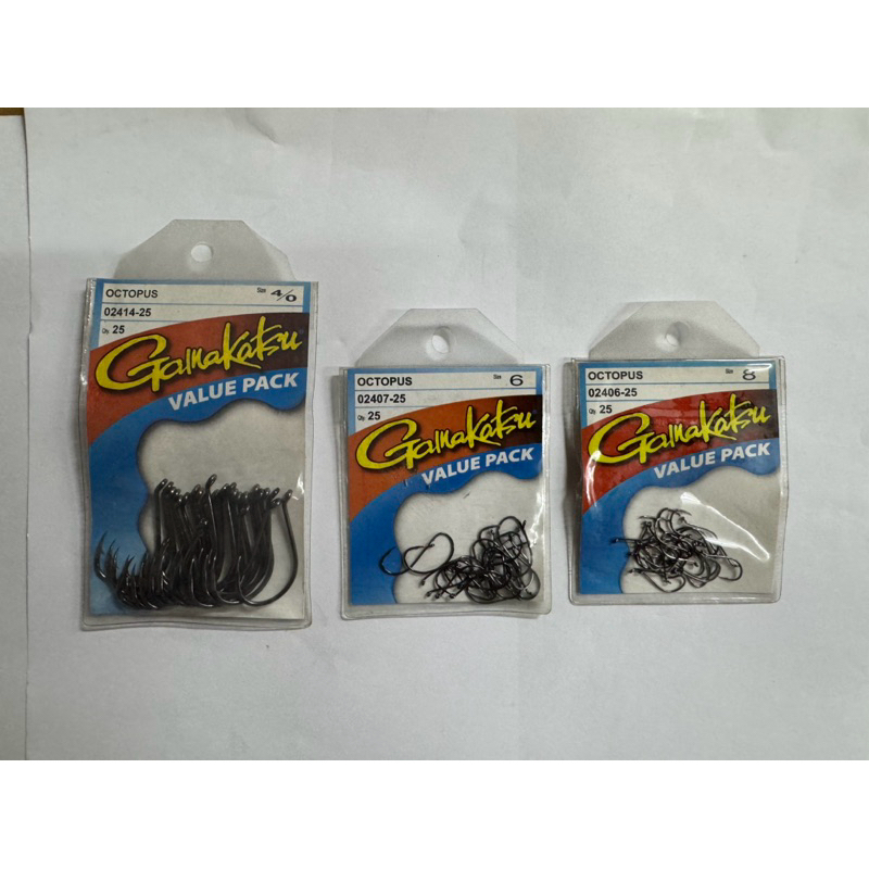GAMAKATSU OCTOPUS VALUE PACK (4/0,6,8)