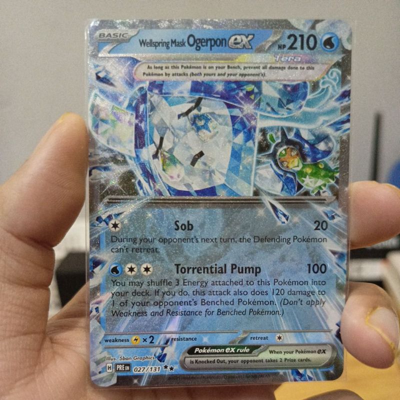 Pokemon TCG Wellspring Mask Ogerpon Ex Prismatic Evolutions
