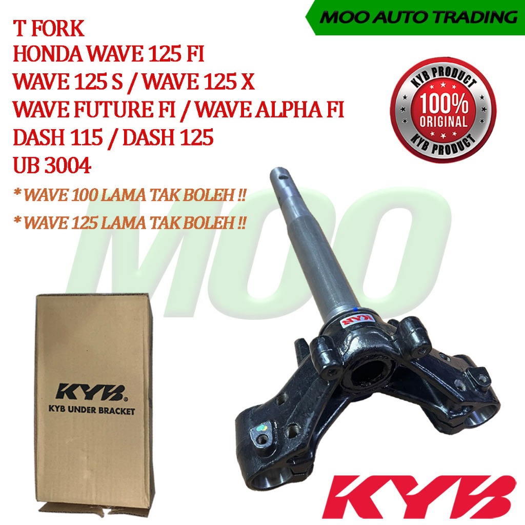 HONDA DASH / WAVE 110 / WAVE 125S / WAVE 125 FI / ALPHA KYB KAYABA UNDER BRACKET / T FORK / STEERING