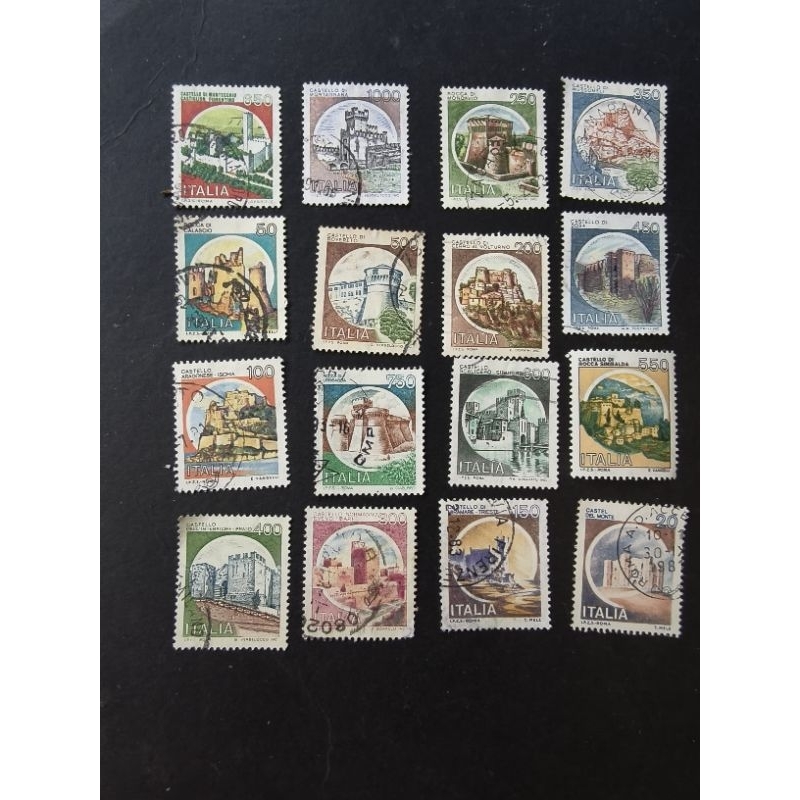 IT01 อิตาลี 1980 ปราสาท definitive 16v ชุดชิ้นส่วนที่ใช้