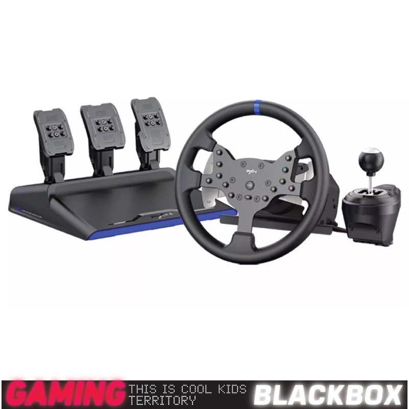 PXN V99 จําลองพวงมาลัย Force Feedback 270/900 พร้อม Hall Magnetic Pedal และ Manual Shifter อัพเกรดกว
