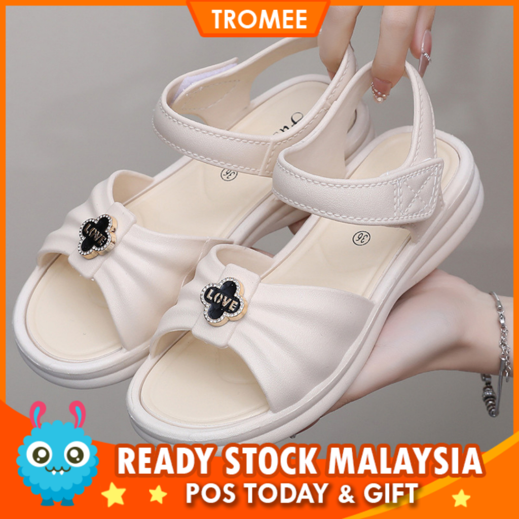 Tromee 918 LOVE รองเท้าแตะรองเท้าผู้หญิงรองเท้าแตะแบนรองเท้าแตะผู้หญิงรองเท้าแตะ Kasut Wanita Lava C