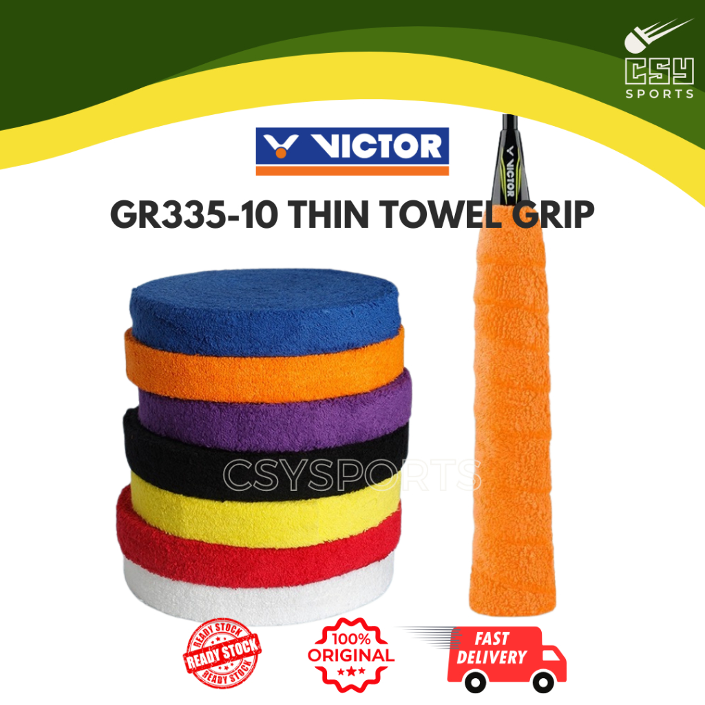 VICTOR ผ้าขนหนูแบดมินตัน Grip Thin GR335-10 GR33510