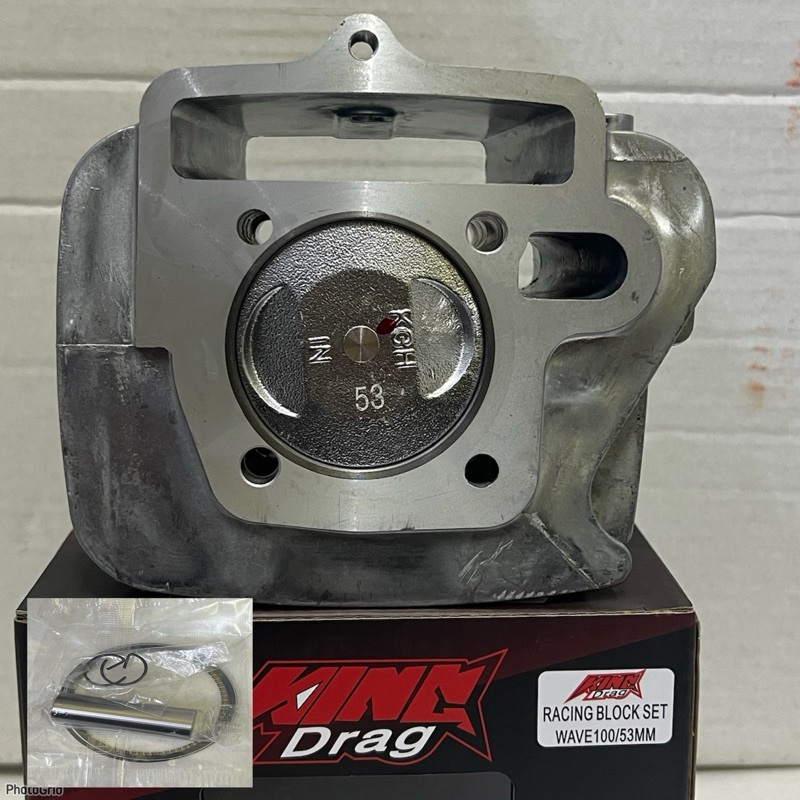 EX5 DREAM / WAVE100 BLOCK RACING DAN STD KING DRAG 53MM 55MM 56MM มาตรฐาน KING DRAG LEO ESPADA RACIN