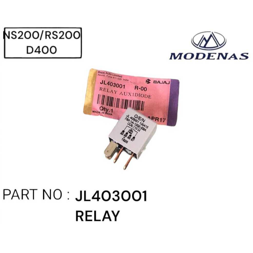NS200 / RS200 / DOMINAR 400 STARTER RELAY MODENAS JL403001 PULSAR NS 200 RS 200 D400