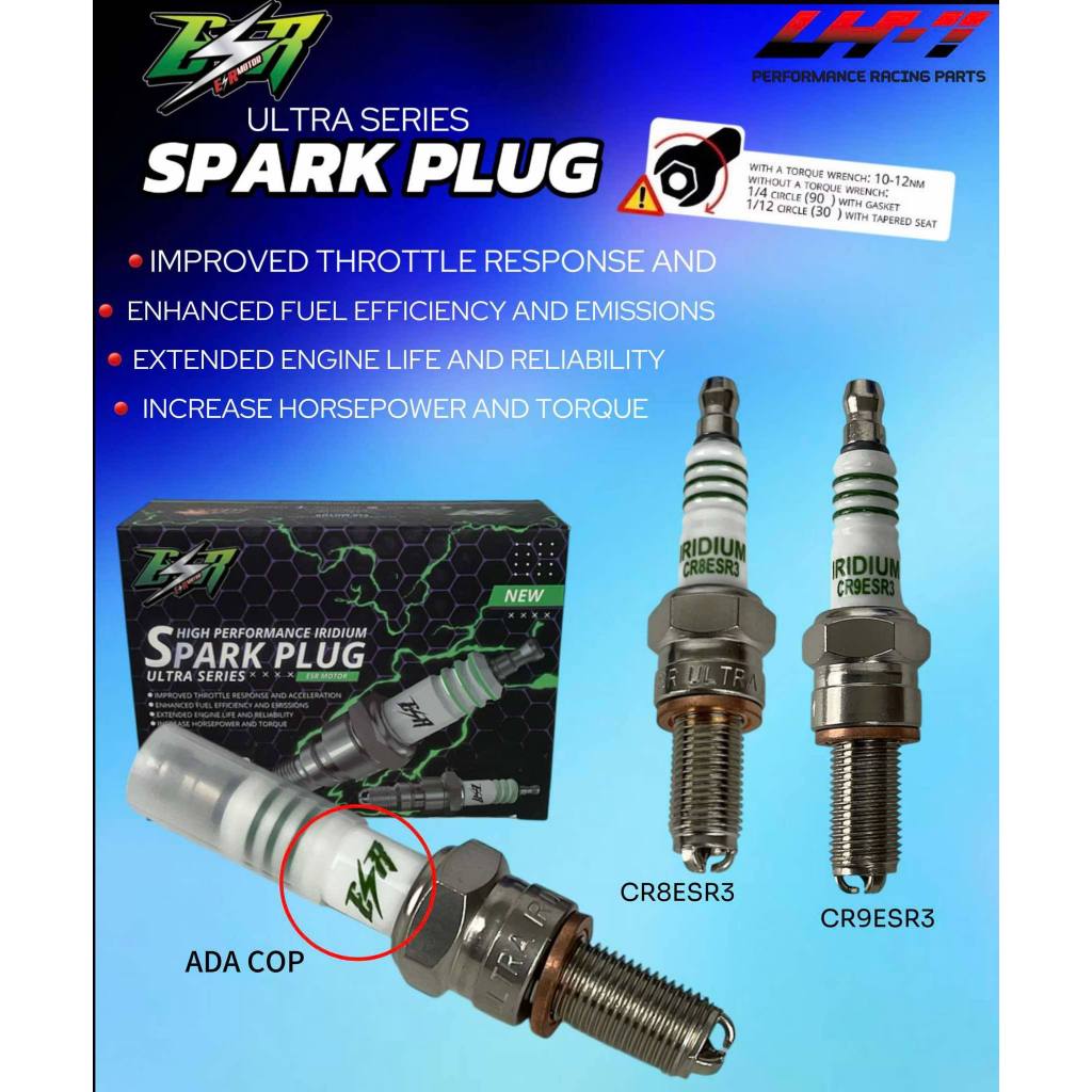 ESR MOTOR IRIDIUM PLUG Y15ZR LC135 /CR8ESR3 /CR9ESR3 มอเตอร์ ESR