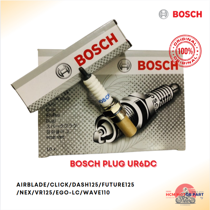 BOSCH SPARK PLUG UR6DC (U20EPR-9, CPR6EA-9) สําหรับ WAVE125 PLUG WAVE DASH FUTURE NEX PLUG NGK