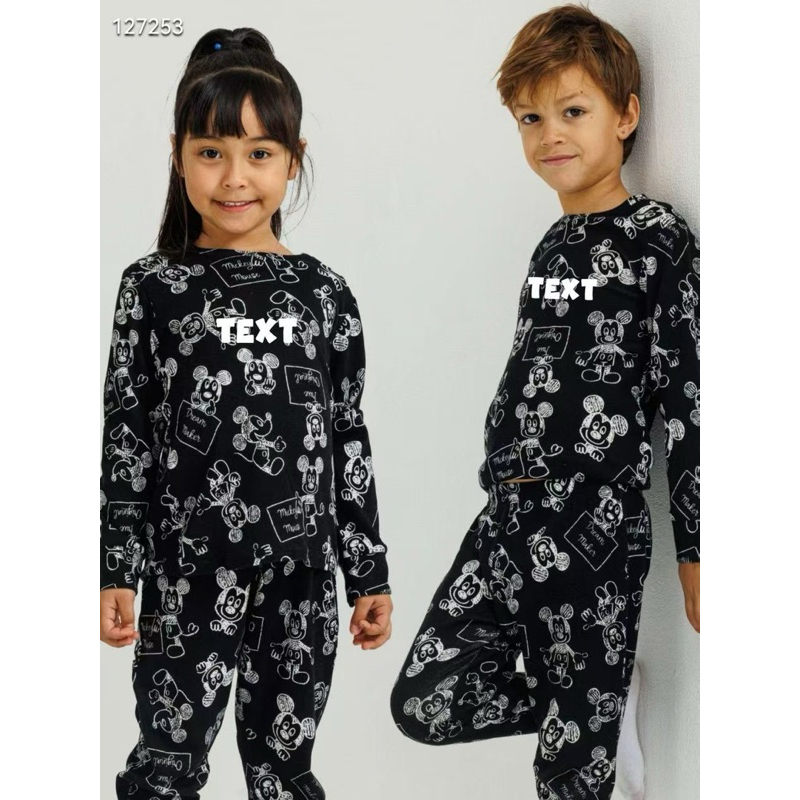 (2-14Y) LONGSLEEVE PYJAMAS DISNEY DELTA COTTON