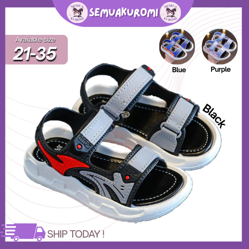 SEMUA KUROMI 21-35 Boy and Girl Shoes Sandals kasut budak lelaki sandal Boy shoes sandal A03