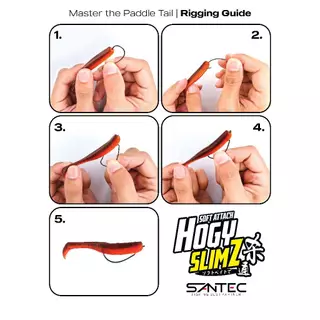 SANTEC - HOGY MINNOW LUMINOUS SLIMZ 2.5" X 8PCS /3" X 6PCS - SOFT BAIT SOFT SNAKEHEAD BUJUK