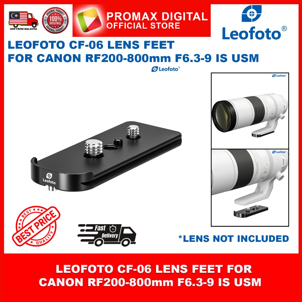 LEOFOTO CF-06 เลนส์สําหรับ Canon RF200-800mm F6.3-9 IS USM