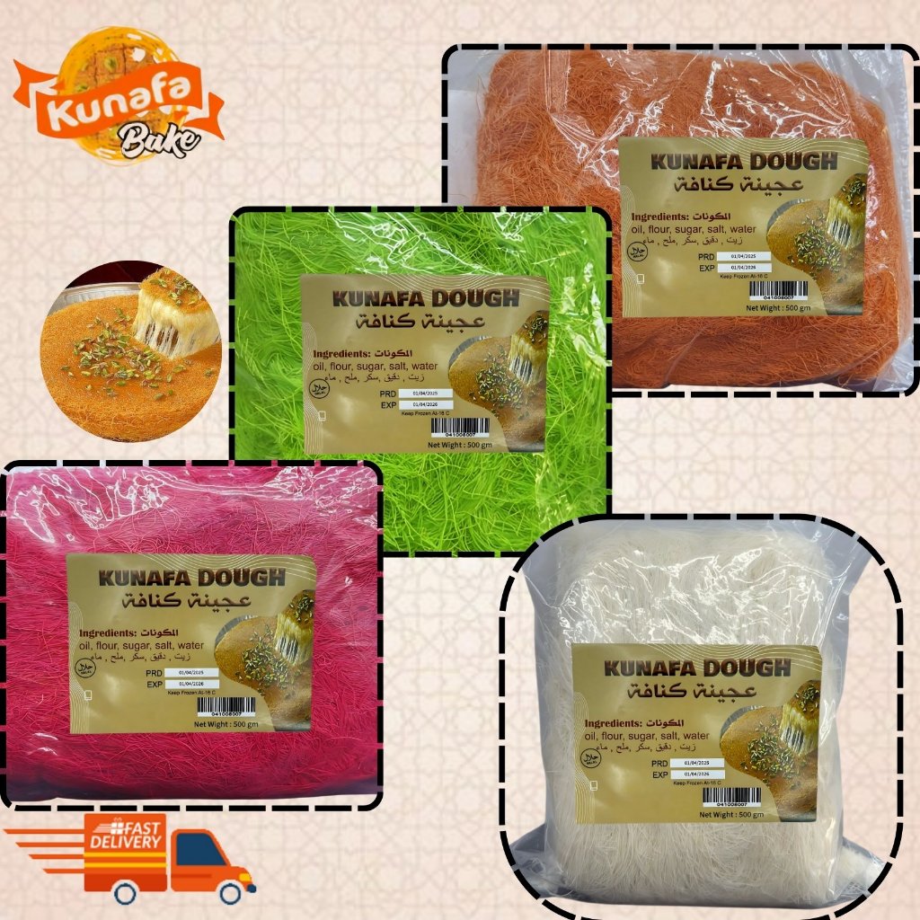 kunafa Dough (1kg-250g_500g)/ promotion/Kunafah-katifi\pistachio\Rose velvet