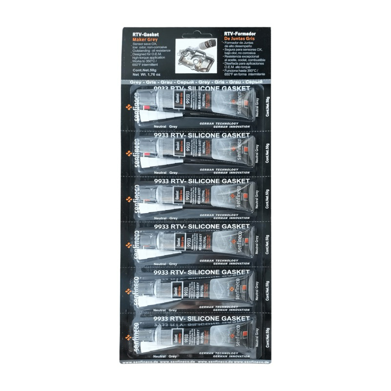 SENFINECO RTV GASKET MAKER GREY GASKET GUM SILICONE GASKET สูงสุด 350 °C SENSOR SAVE 50g