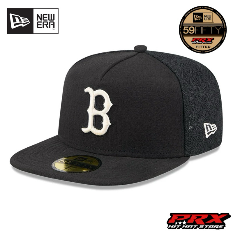 ใหม่ ERA 59FIFTY A-FRAME BOSTON RED SOX NEW ERA 59FIFTY DAY HAT หมวกสีดํา 7"1/8
