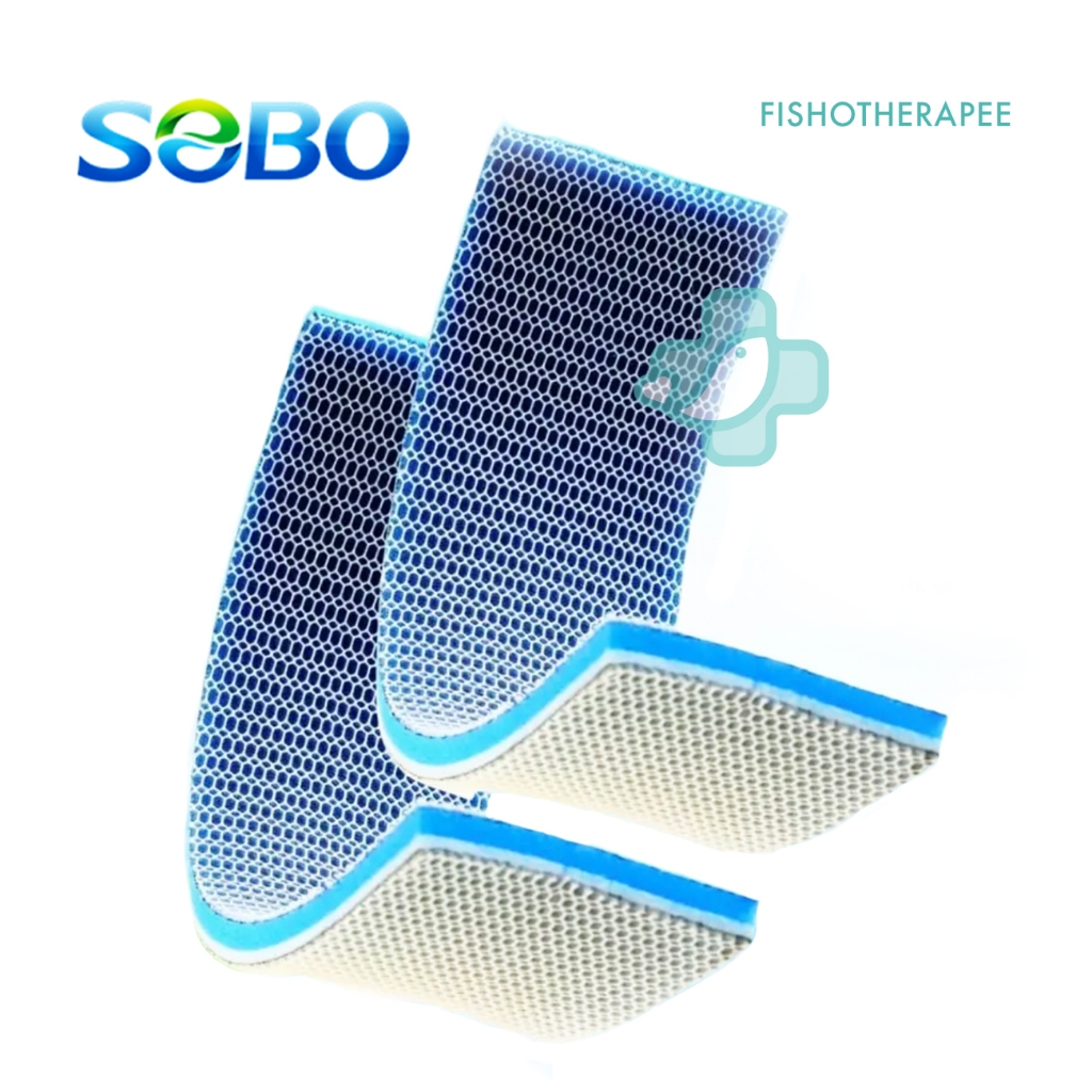 Sobo 8D Cubic Cotton 8 in 1 Aquarium Filter Wool Sponge Mat กาวฟรีตัวกรองด้านบน Media Penapis Span K