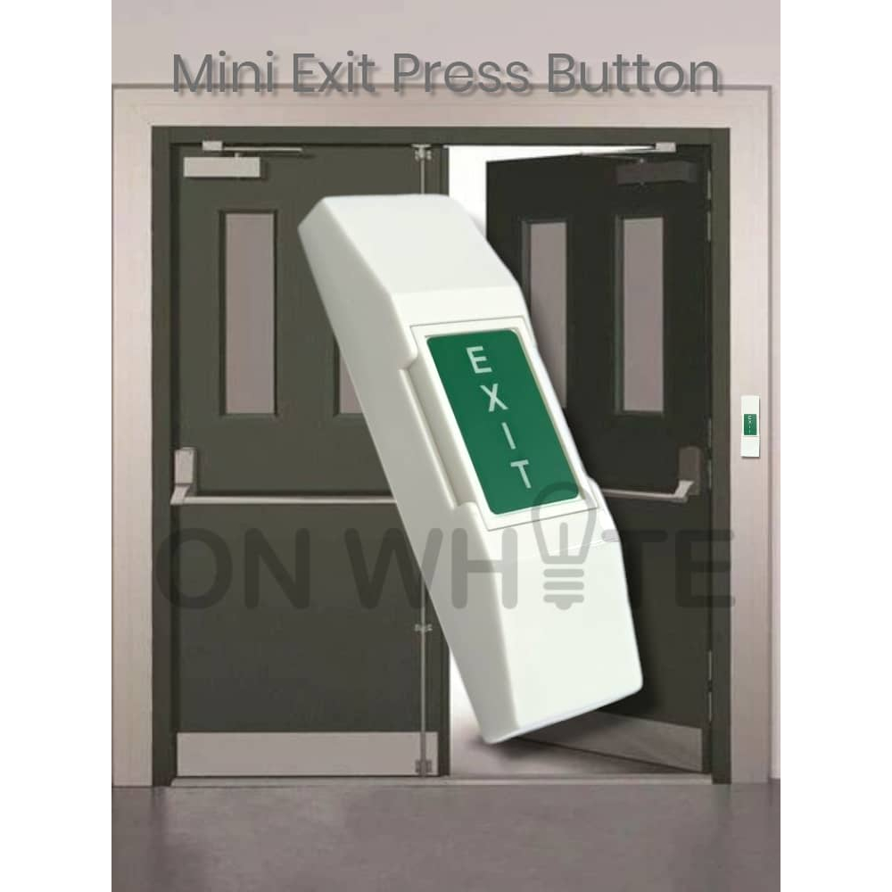 6550 EXIT PRESS BUTTON (EMERGENCY) SLIM MINI PUSH BUTTON 6550