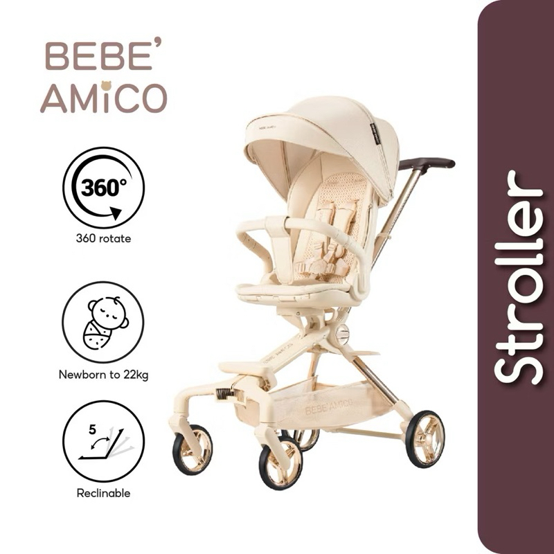 รถเข็นเด็ก Bebe Amico Two Ways Facing X7 BebeAmico