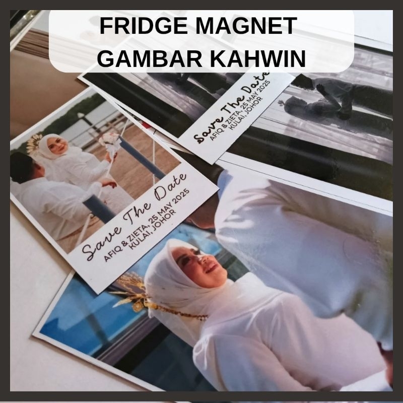 WEDDING/KAHWIN CUSTOM FRIDGE MAGNET